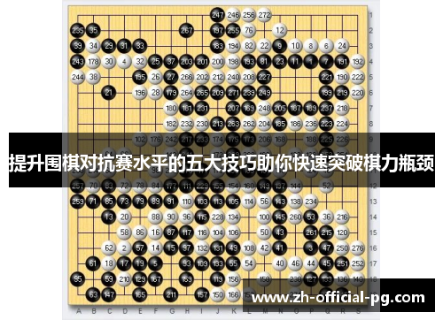 提升围棋对抗赛水平的五大技巧助你快速突破棋力瓶颈
